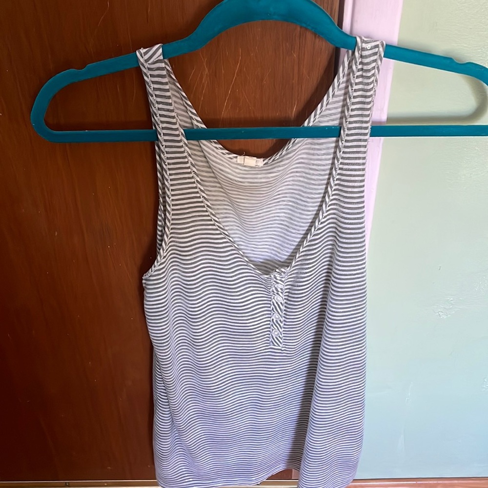 JCrew Stripe Sequin Top Y2K